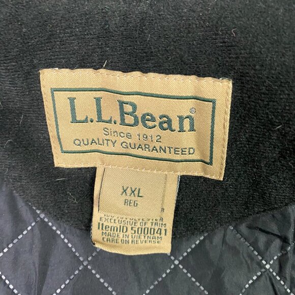 LL Bean Maine Guide Zip Front Jac-Shirt Primaloft Mens XXL Green Mackinaw Jacket - Picture 7 of 15